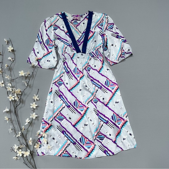 YUMI KIM soft purple V-neck dress, S. - Picture 3 of 6